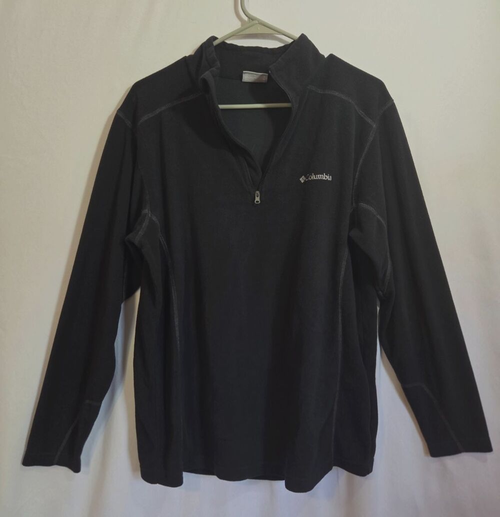 Columbia Gray Fleece Quarter Zip Pullover Jacket Women’s Medium Outdoor